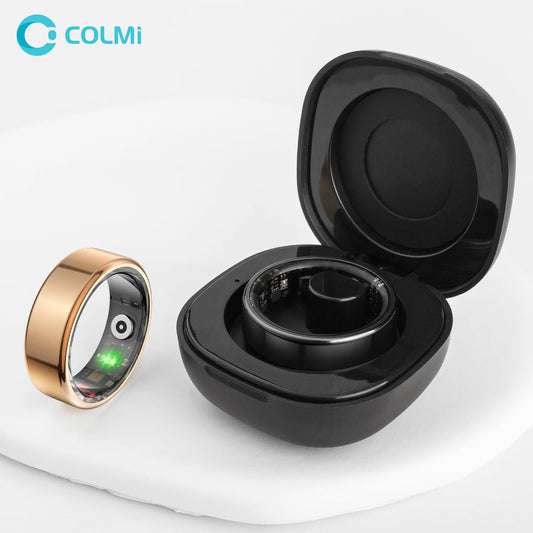 2024 COLMI R02 Smart Ring with Charging Case – 39-Day Battery Life, Health Monitor, 5ATM Waterproof – For Men & Women